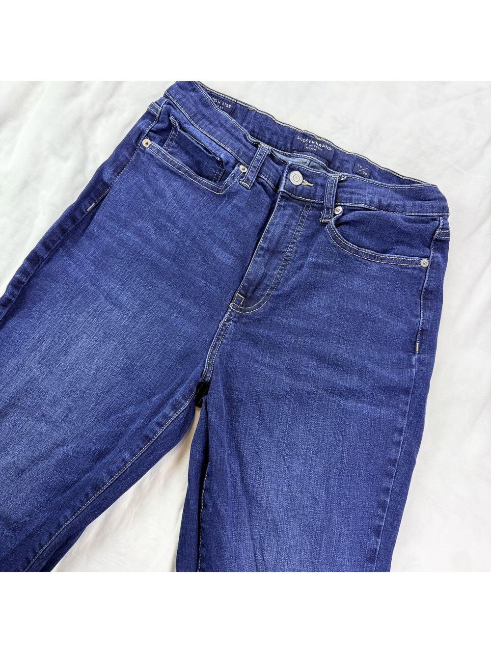 Lucky Brand Stevie High Rise Flare Jeans Womens 10/30 Dark Wash Stretch Denim